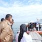 Wali Kota Makassar, Munafri Arifuddin, menghadiri acara launching pesawat Cessna 172 SP Amfibi sekaligus peletakan batu pertama Water Aerodrom Sulsel di kawasan CPI Makassar, Senin (11/08/2025)